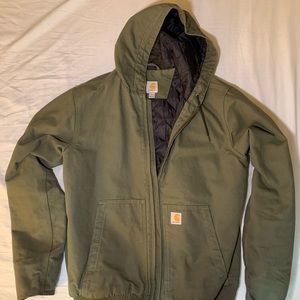 Mens Carhartt Quilted Lined work jacket Size Medium